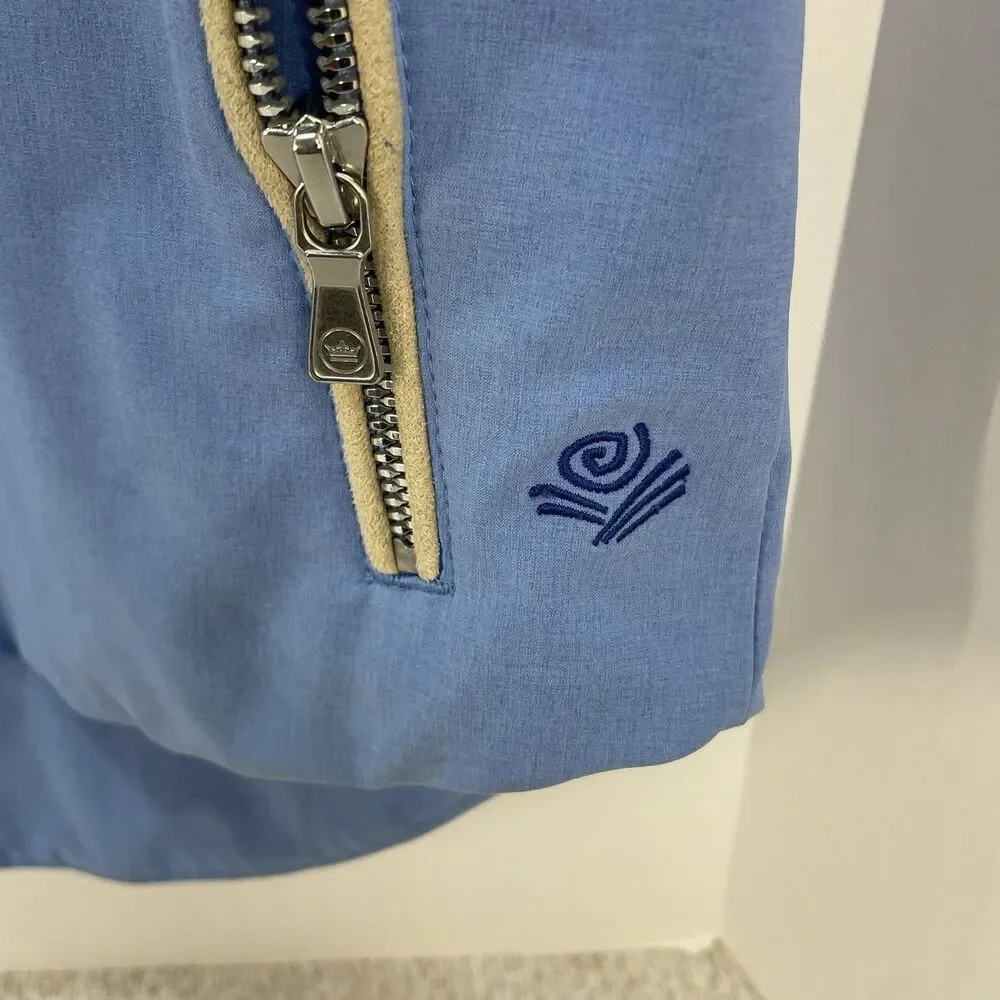 Peter Millar Womens L Surge Golf Full Zip Stretch Vest Light Blue - Picture 6 of 8